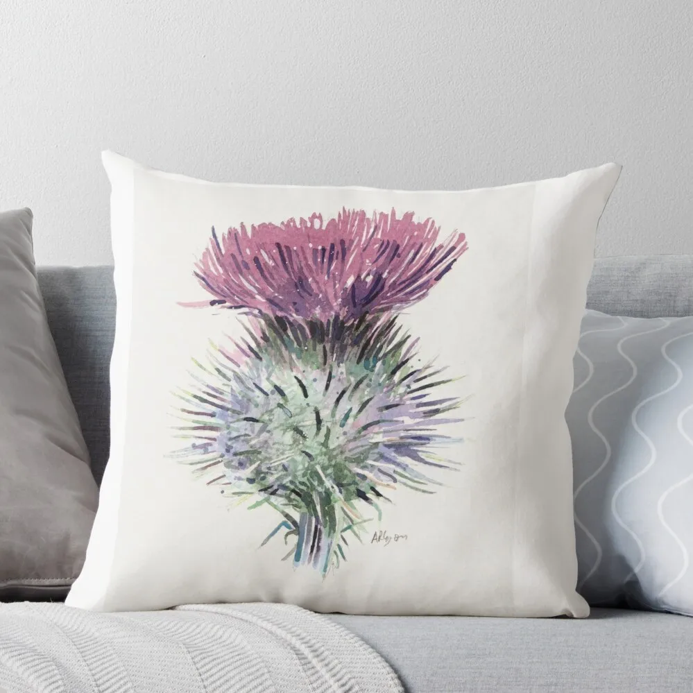 Scottish Thistle Throw Pillow Christmas Covers Marble Cushion Cover Ornamental Pillow Throw Pillow