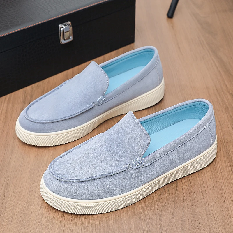 Fashion Design Men's Loafers Business Casual Shoes For Men Moccasins Comfy Breathable Non-slip Driving Shoes Man Slip-on Shoes