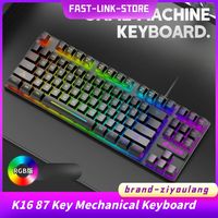 Ziyoulang K16 Wired Office Gaming Keyboard Mouse Set USB Backlight Luminous Mechanical Keyboard for Laptop Computer Accessories