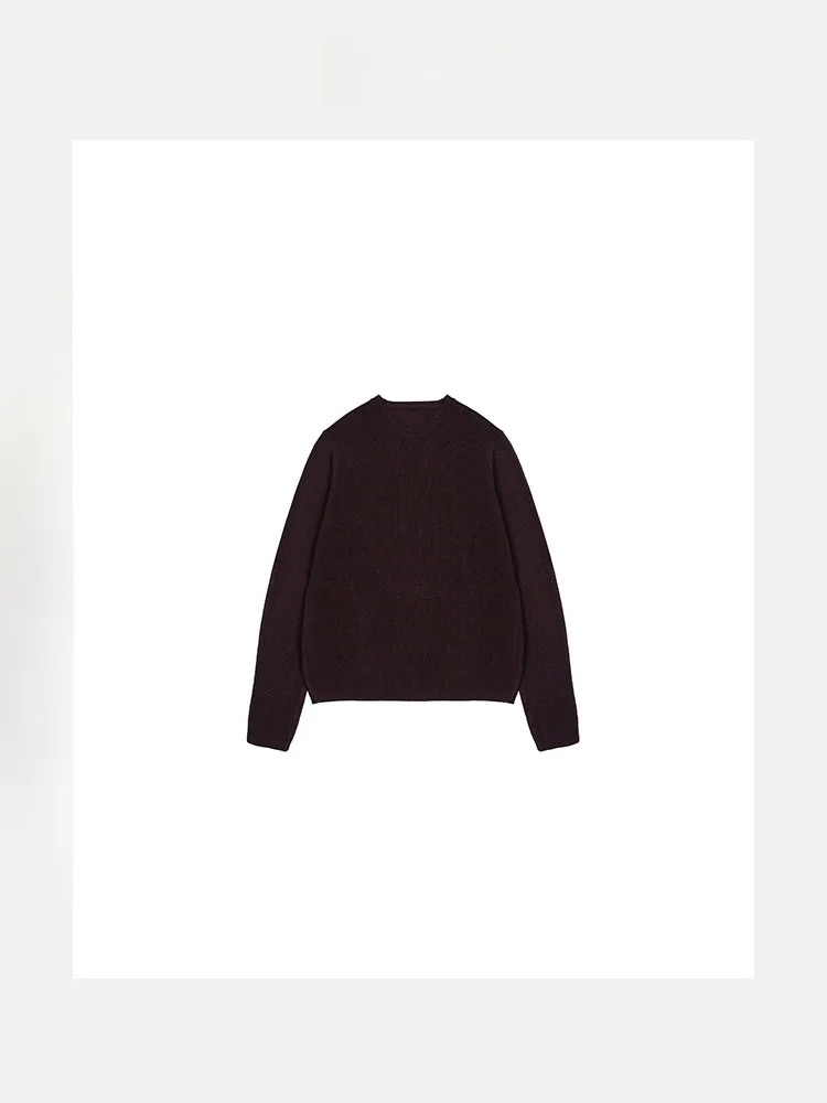 

Женский вязаный шерстяной свитер с длинным рукавом и круглым вырезом, для ношения под одеждой, весна 2026, новая уличная мода, бренд Langqing Tong