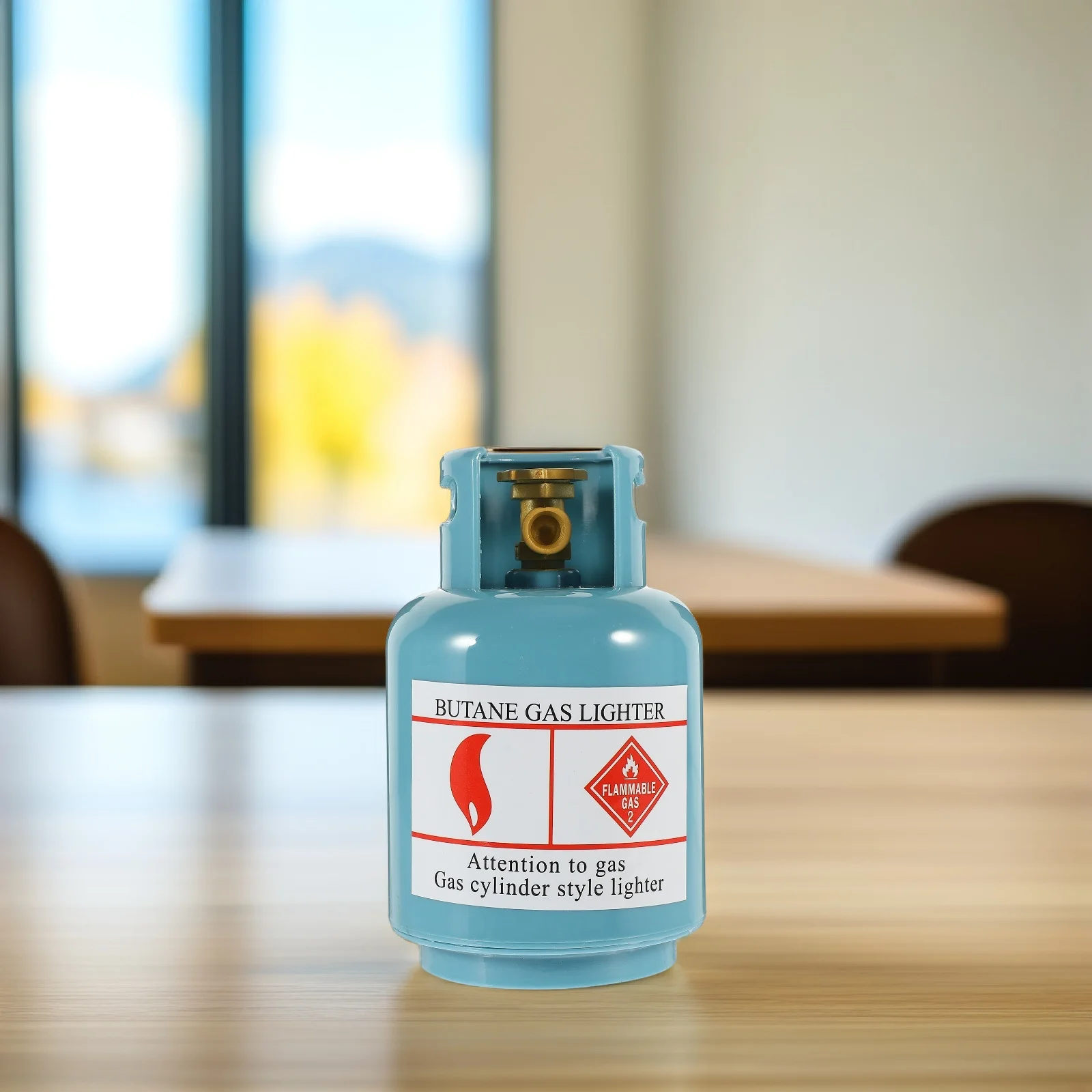 

Gas Cylinder Money Tank Cartoon Coin Bank Gift Sky-blue Plastic Container Child