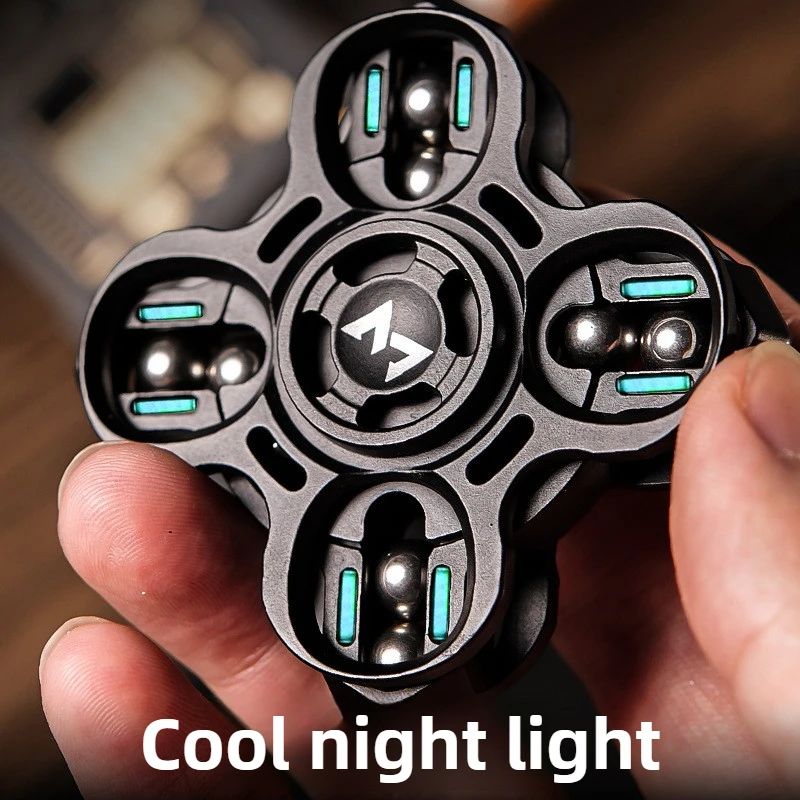 لعبة على شكل نجمة EDC معدنية مرتبطة بشوكة ضبط Dingding الميكانيكية Fidget Spinner لعبة سطح المكتب لتخفيف الضغط