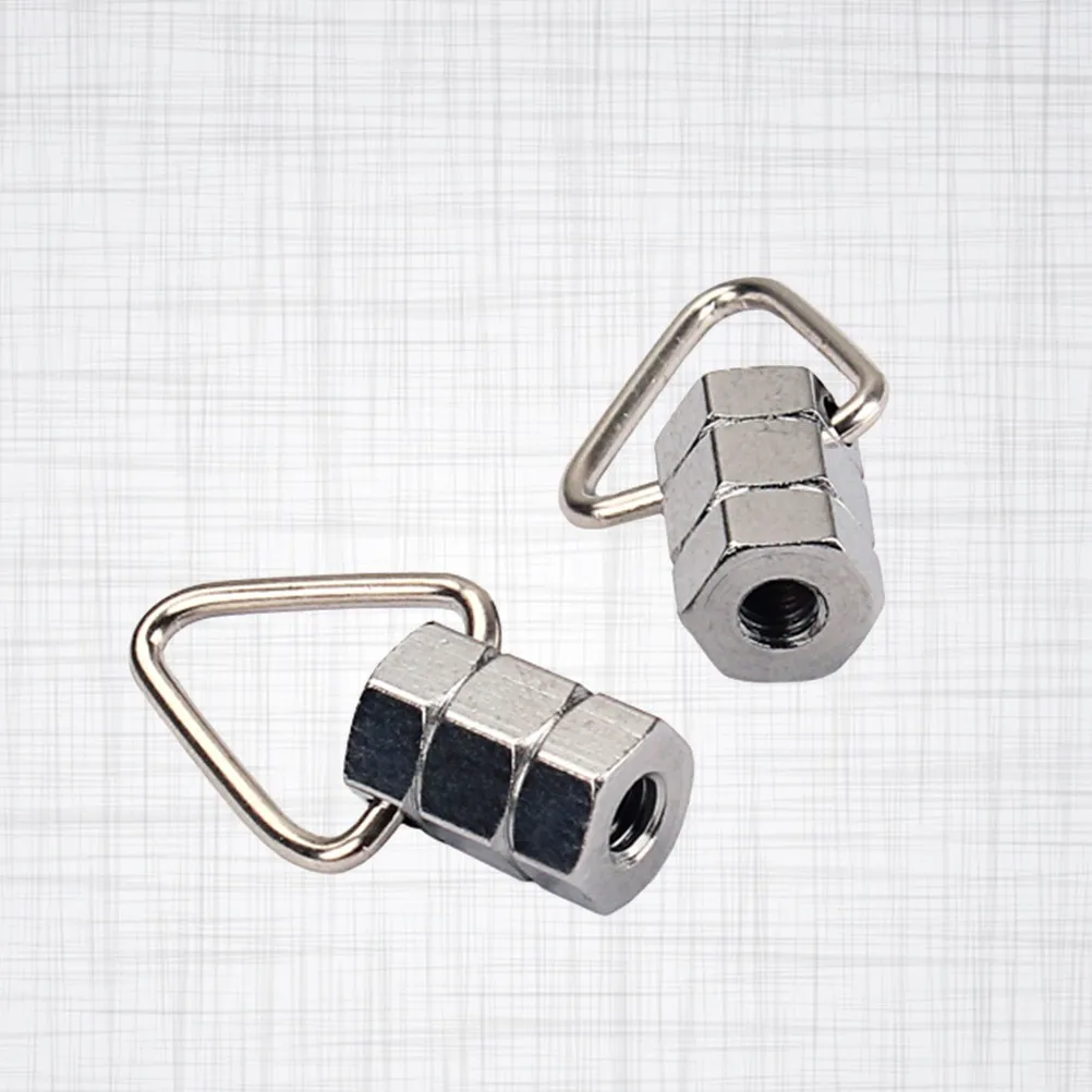 2Pcs Premium Metal Banjo Strap Lock Buttons for Secure No-Modification Strap Attachment Easy Mount Tailpiece Coordinator Rod