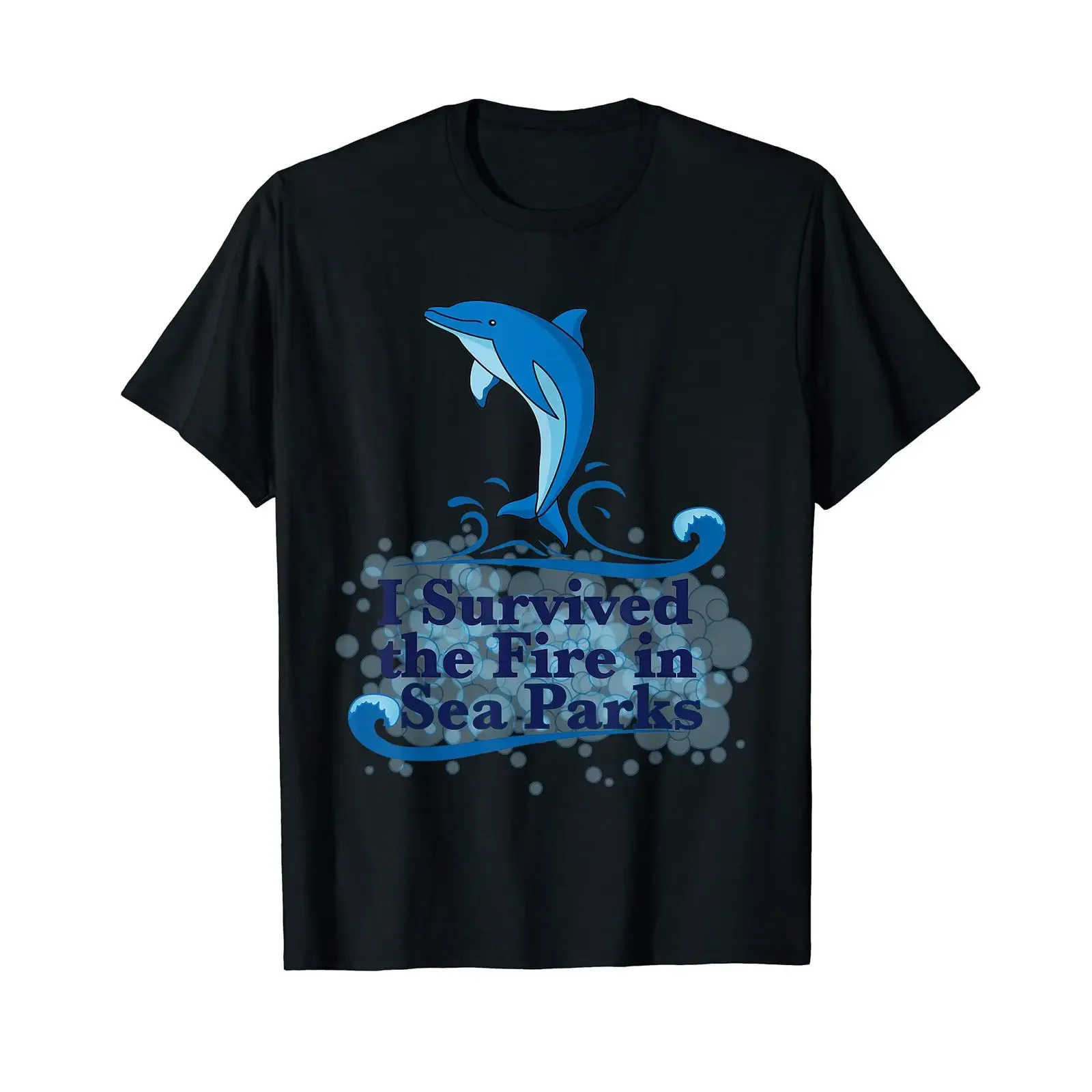 I survived the fire at sea parks T Shirt vintage Washed streetwear Comfortable designer clothes Soft graphic Breathable