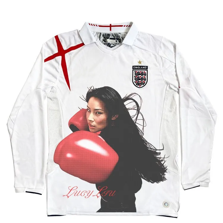 Spring Summer Football Uniform Short Sleeve Long Sleeve Boxing Glove Red Punching Bag Luci Liu Style Clean Fit Waist Cinched ...