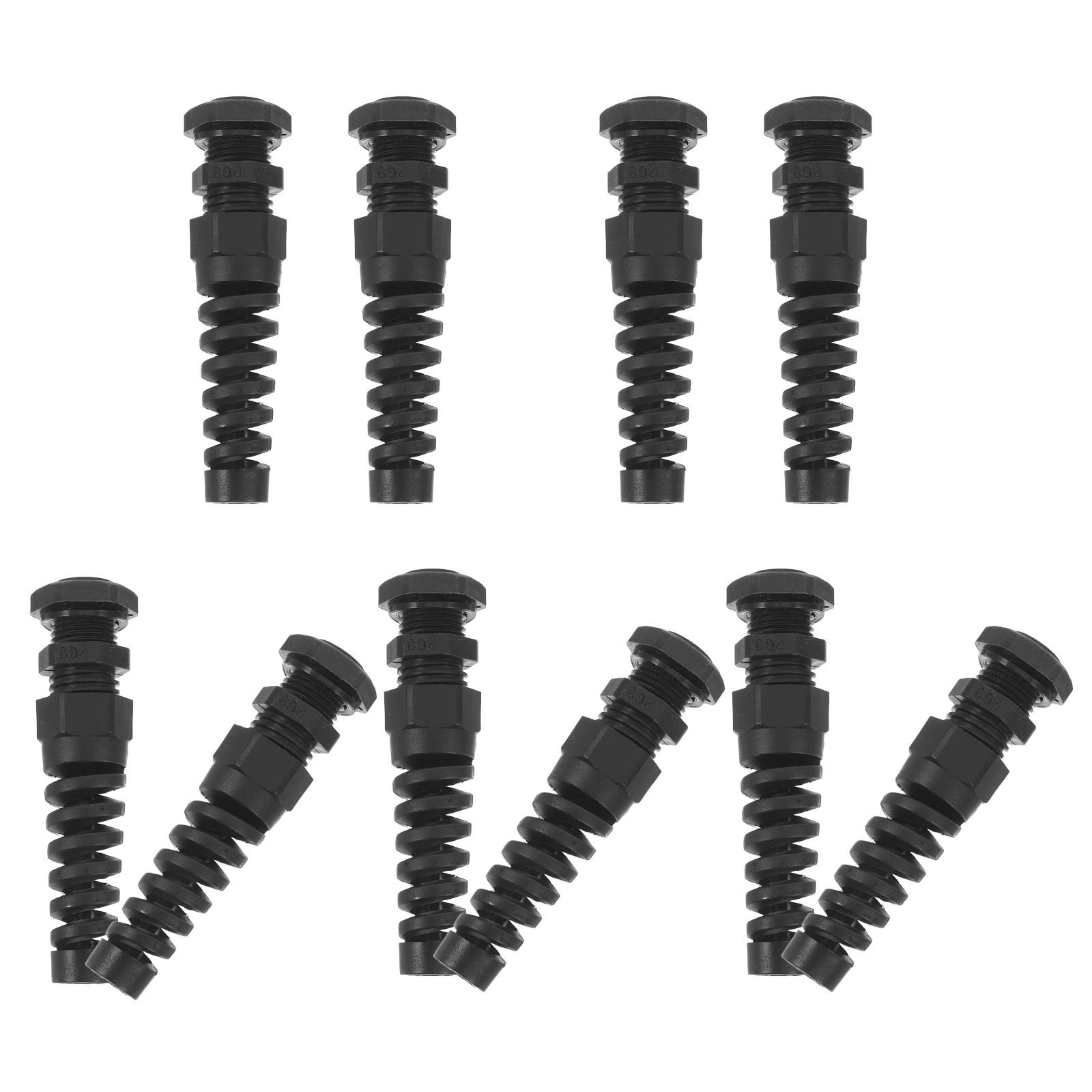 

10pcs Cable Gland Joints Nylon Waterproof Strain Relief Adjustable Cord Resistant 4-8Mm Wire Connector Industrial