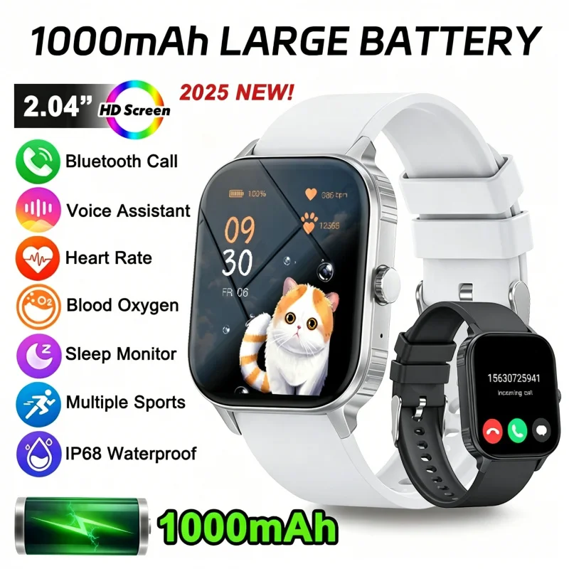

Full Touch Screen Smartwatch Women Voice Call Waterproof Smart Watch Men 100 Sports Modes Music Player Fitness Tracker Watches