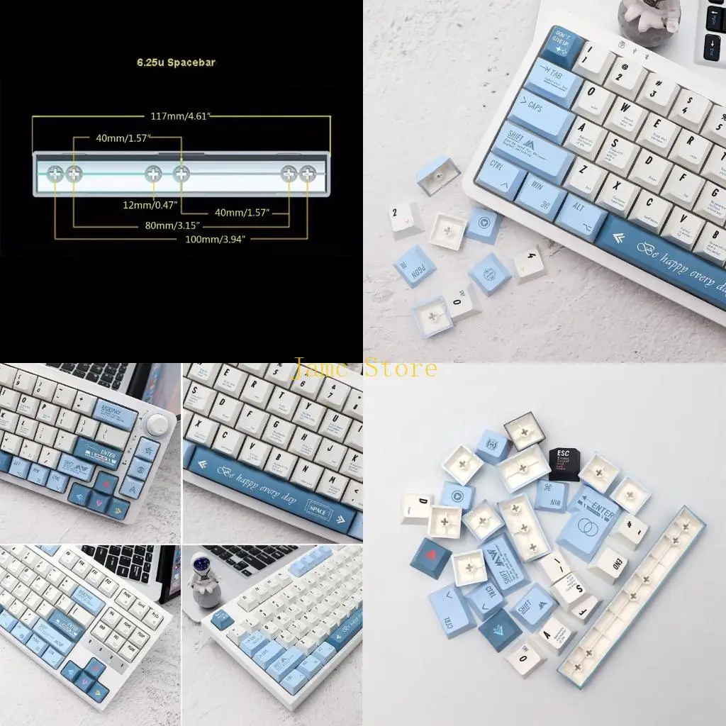 

LX0B 136Pcs PBT сублимационный программатор клавиш для крышки ключа для механической клавиатуры