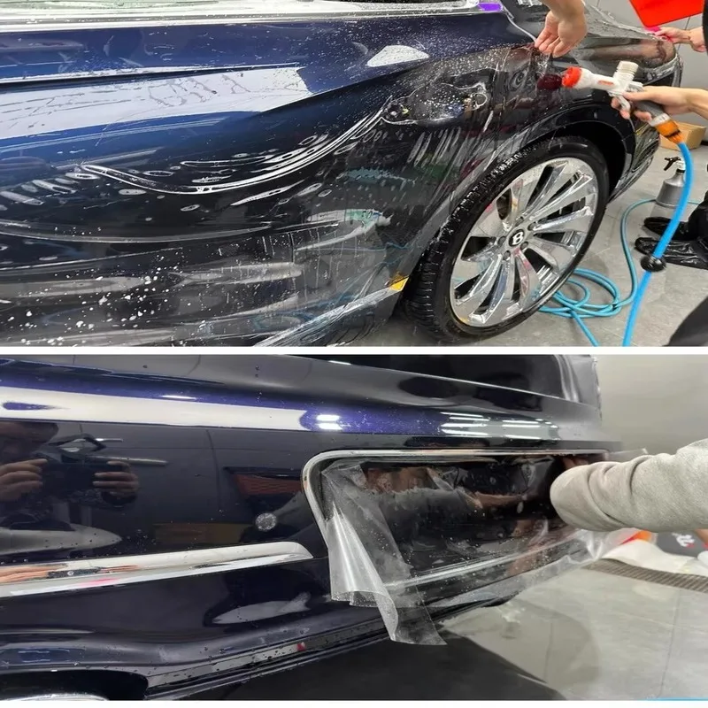 طبقة حماية لطلاء السيارات 10 سنوات من Llumar المضاد للاصفرار TPU الشفاف PPF1.52 * 15M يحمي طلاء السيارة الأصلي