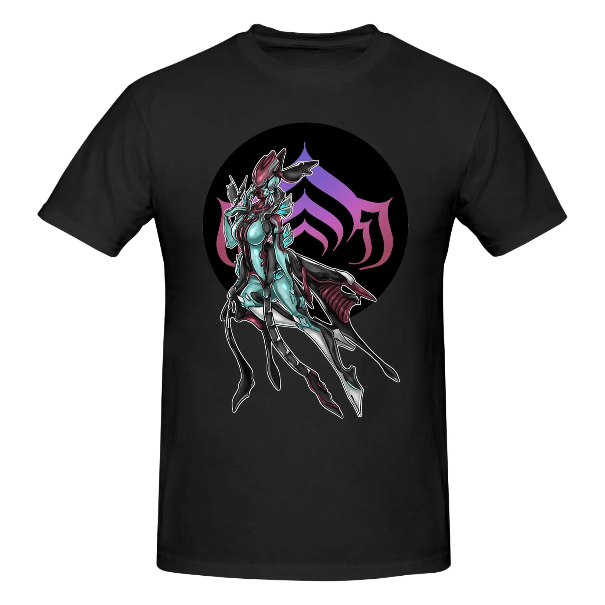 1 Piece Titania Pinup Funny Graphic 100% Cotton T-Shirt War-Frame Sci-Fi TPS Game Tops Tees For Men