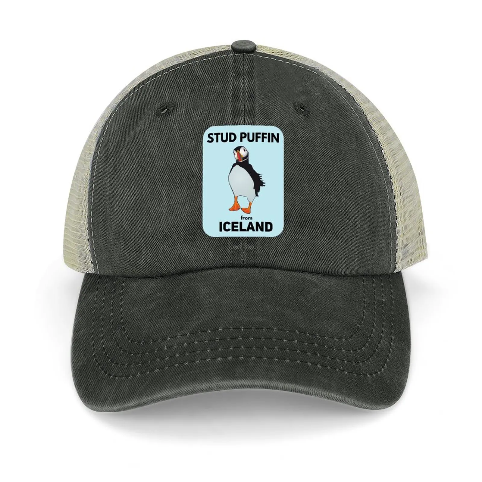 

Stud Puffin From Iceland, Cute Puffin Bird Cowboy Hat Fishing cap Fluffy Hat Uv Protection Solar Hat Beach Bag Men's Women's