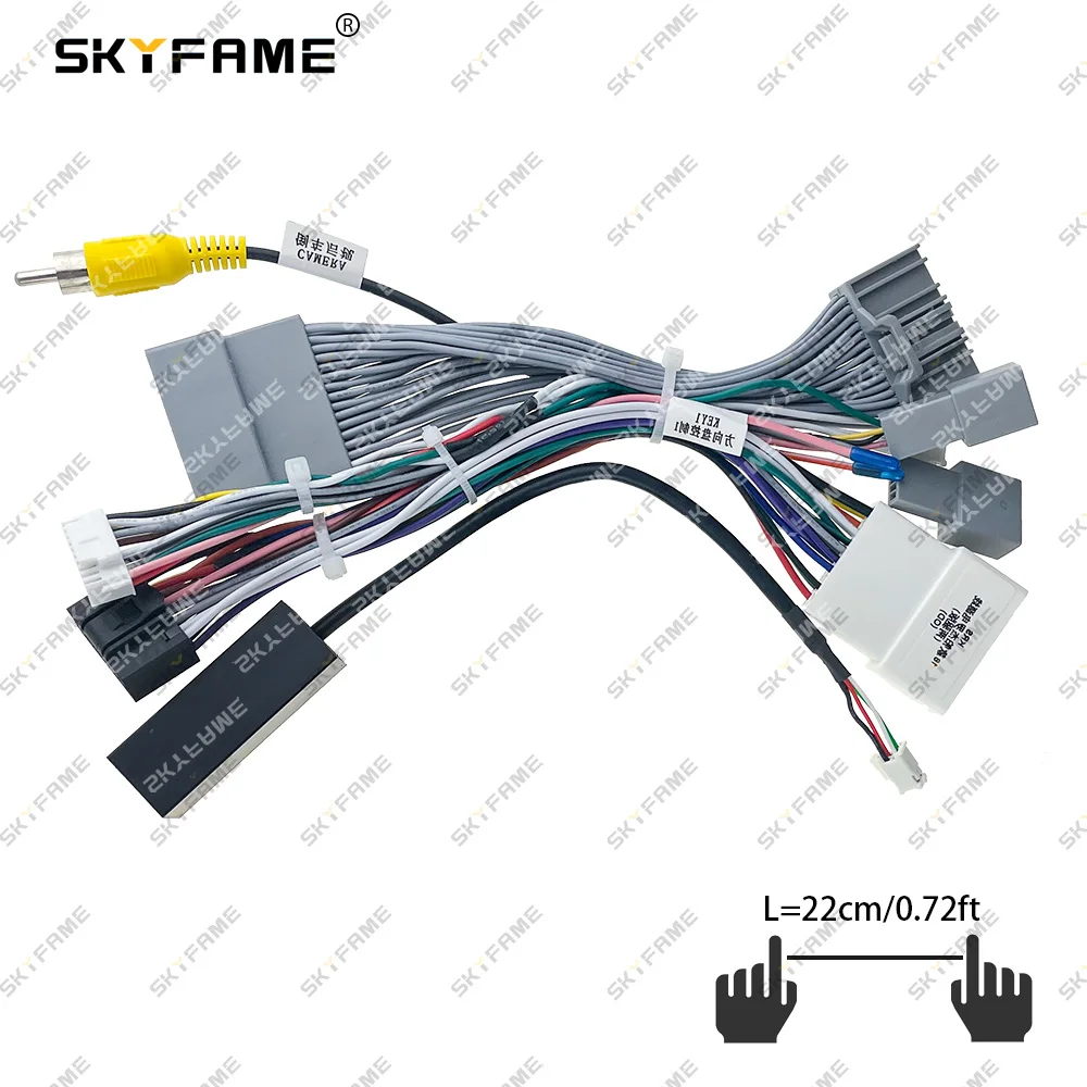 SKYFAME سيارة 16pin الأسلاك تسخير محول Canbus صندوق فك لميتسوبيشي باجيرو 2018 أندرويد راديو كابل الطاقة OD-SL-04