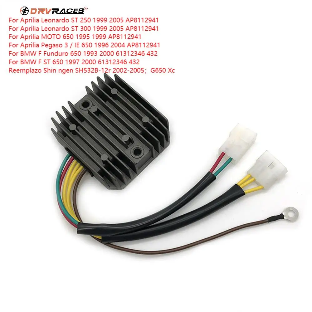 

Motor Voltage Regulator Rectifier For Aprilia Leonardo ST 250 300 MOTO Pegaso 3 / IE 650 AP8112941 BMW F ST Funduro 650