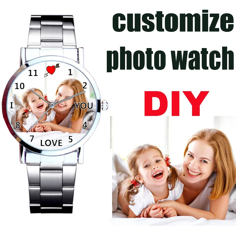 ساعة صور مخصصة للعشاق ساعة إبداعية شخصية طباعة الصور ساعة تخصيص ساعات الصور هدية للرجال والنساء