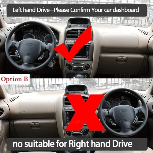 Imagen 2 del producto Para Hyundai Santa Fe SM Classic 2001-2006 cubierta del salpicadero del coche evitar almohadilla de luz Panel de instrumentos alfombrilla funda alfombras