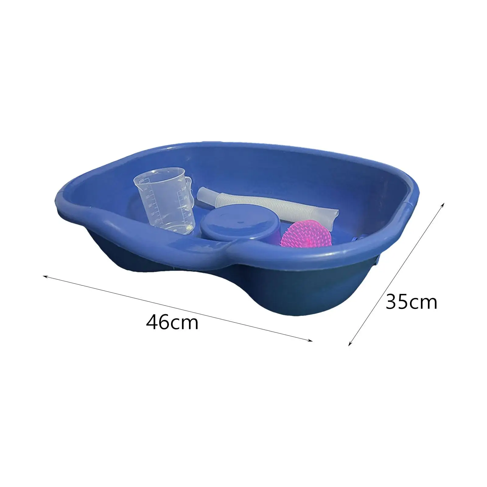 Shampoo Bowl for Seniors and Disabled Lightweight Bathroom Accessories Hair Wash Tub Hair Washing Basin Daily Living Aids