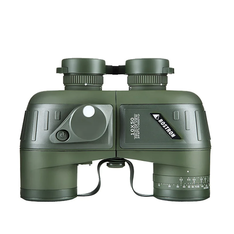 

Marine Military Tactics 10x50 Waterproof Binocular with Rangefinder Compass BAK4 Prism FMC Lens Bino For Camping Hunting Boating