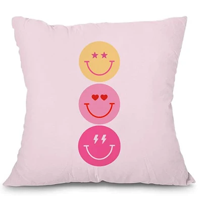 Preppy pillowcase decoration soft pillow suite decoration cute square cushion cover suitable for sofa bedroom