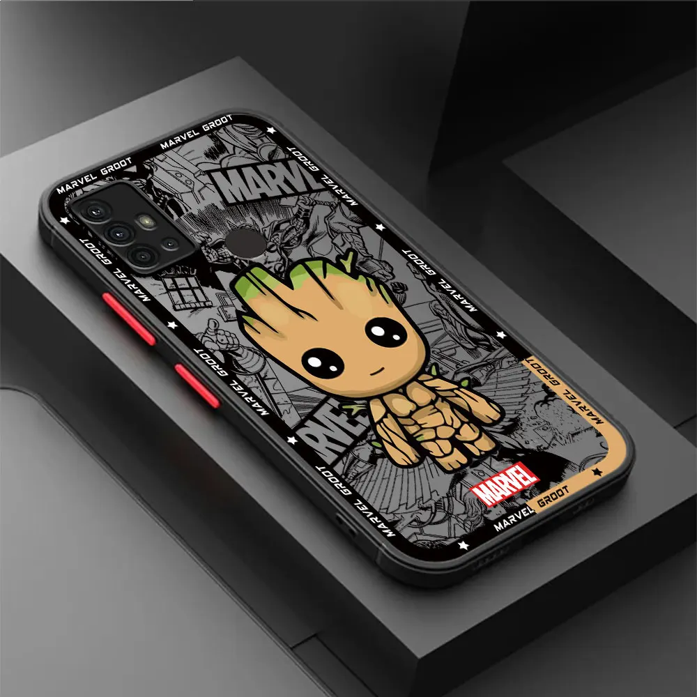 Cartoon Spiderman Groot Telefoon Hoesje Voor Samsung Galaxy A10 A20 A20 A30 A50 A70 A02 A03 A04 A11 A42 A71 5G A03s A04e Cover