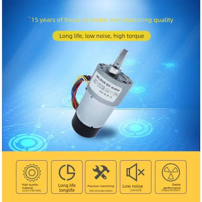 12V24V3530 encoder DC gear motor Hall speed measurement module Micro motor super torque performance