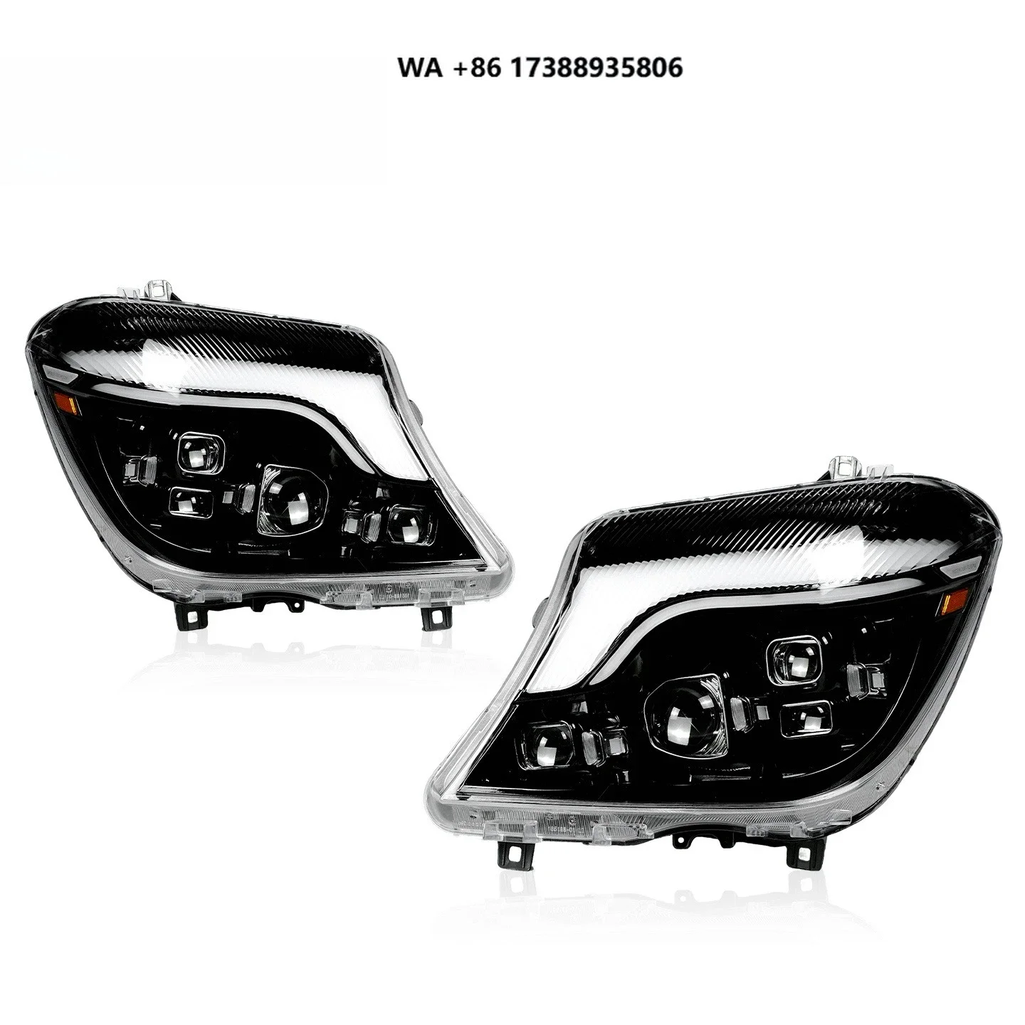 LED Headlights for Sprinter  2014-2018 LED Projection Lens Dynamic Turn signal Car Accessories