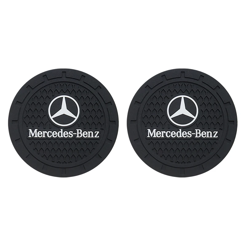 Car Coaster PVC Cars Water Cup Mat Anti Slip Pad For Mercedes Benz AMG W204 W205 W203 W211 W212 W213 W201 W210 Auto Accessories view 6