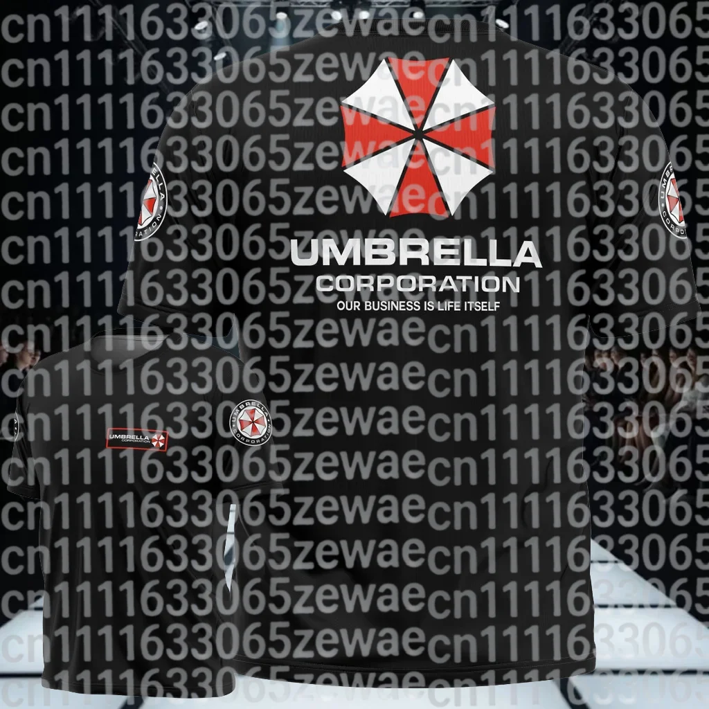 

Resident Evil Umbrella Corporation T - Shirt - Black Iconic Logo & Slogan 3D Printed Perfect for Game Fans 2026 Hot Sale