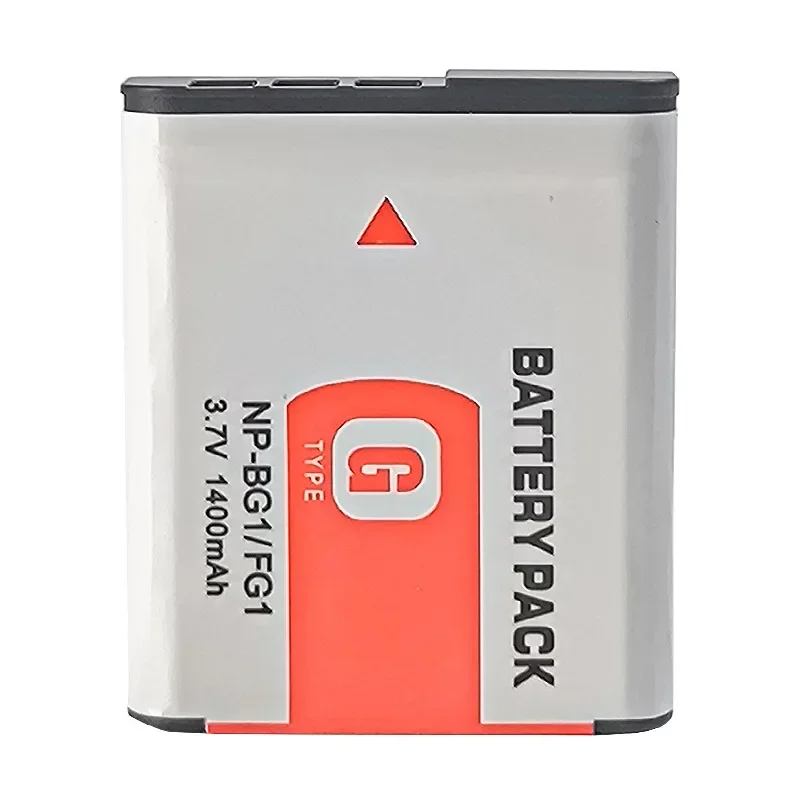 1400mAH 3.7V NP-BG1 NPBG1 Battery + LCD USB Charger Suitable for Sony Camera DSC-T100 DSC-H50 DSC-W300 DSC-W55 DSC-W70 DSC-W80