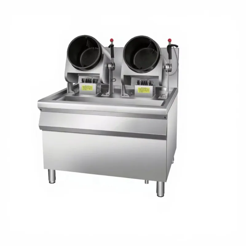 Customized Auto Cooking Machine 110V/220V Dual-Head Three-Head LNG/LPG Automatic Cooking Robot Automatic Gas Kitchen view 3