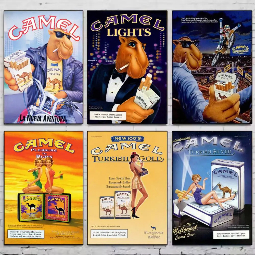 Cigarettes Camel C-Cigarettes Poster PP Wall Art Prints Poster for Dorm Room Apartment Home Office Room Decor Gift Waterproof