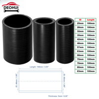CSDOH 25mm 28mm 32mm 35mm 42mm 48mm 57mm 63mm 68mm 70mm 76mm 80mm 83mm ID 100mm Length 0 Degree Car Silicone Hose Coolant Hose