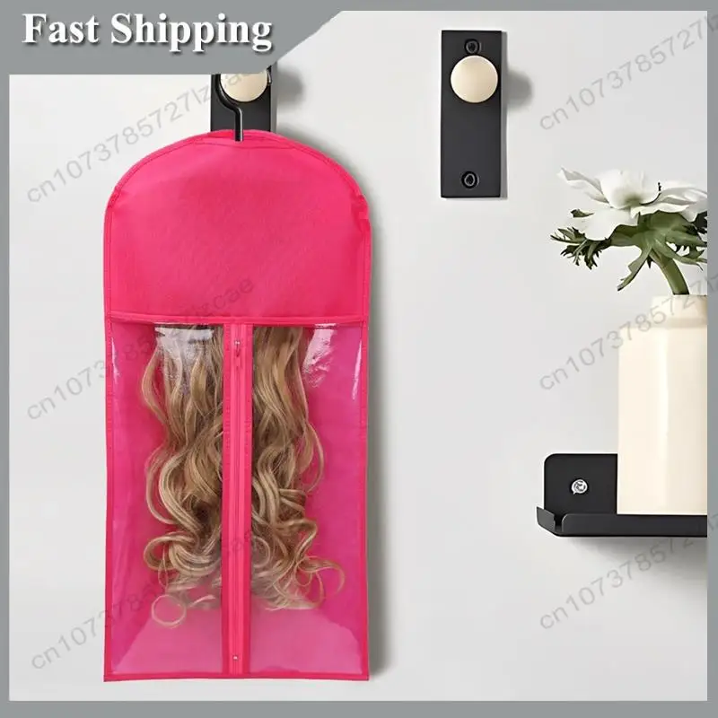 

-A99Z 12PCS Wig Holder Wig Storage Wig Bags Storage With Hanger Hair Extension Holder Wig Holder For Hair Extension Storage