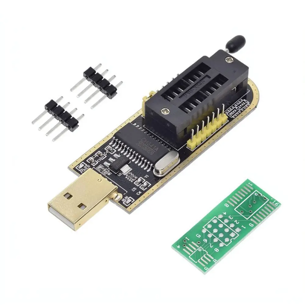 CH341B Programmer BIOS Burner Kit With SOP8 Clip For TZT Teng IC Chip Writing Hardware Tool Firmware Flashing Accessory
