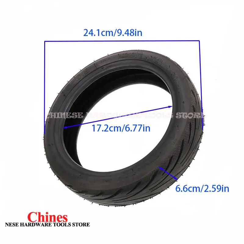 Pneu Original 60/65 – 6.9 pour Scooter électrique, 10 pouces, sans chambre à air, stabilité de course, Anti-perforation, tout-terrain