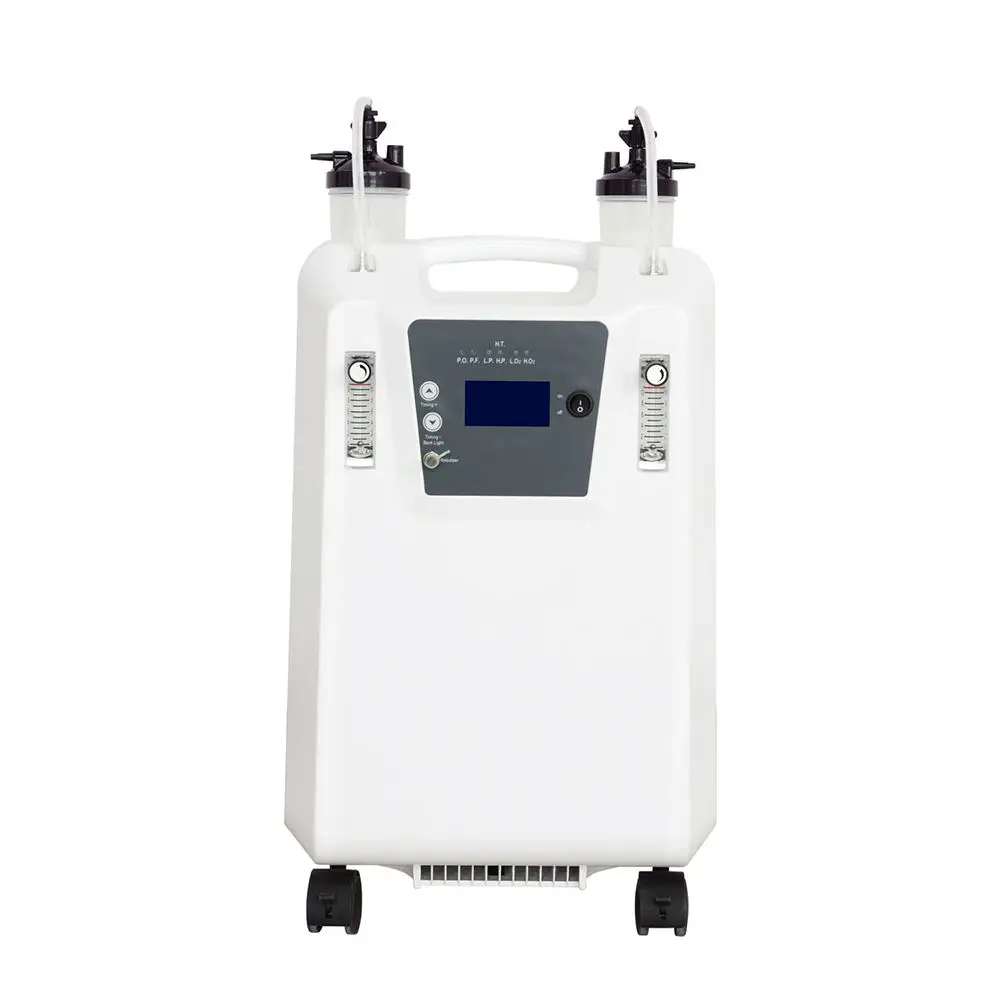 Pet Oxygen Generator 10L/min, Atomization Port, Dual Flow, Intelligent Alarm, Veterinary ICU Hospital, 110V/220V, Class II