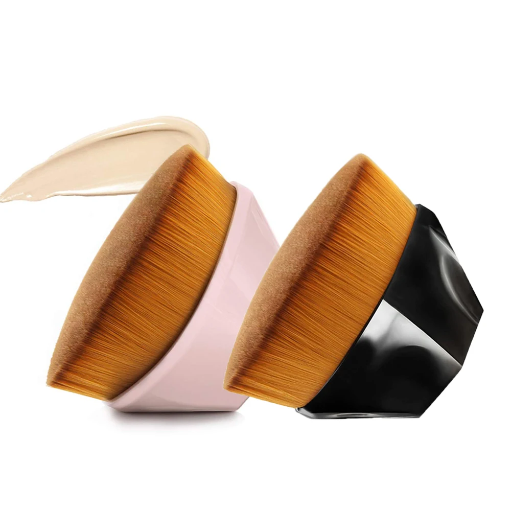 1/2pcs Flat Top High Density Kabuki Makeup Brush for Flawless Powder Liquid Cream Application Smooth Blending Make Up Tools