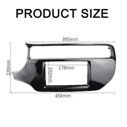 2Din Car Radio Fascia For KIA K3 RIO 2015-2017 DVD Stereo Frame Plate Adapter Mounting Dash Installation Bezel Trim Kit