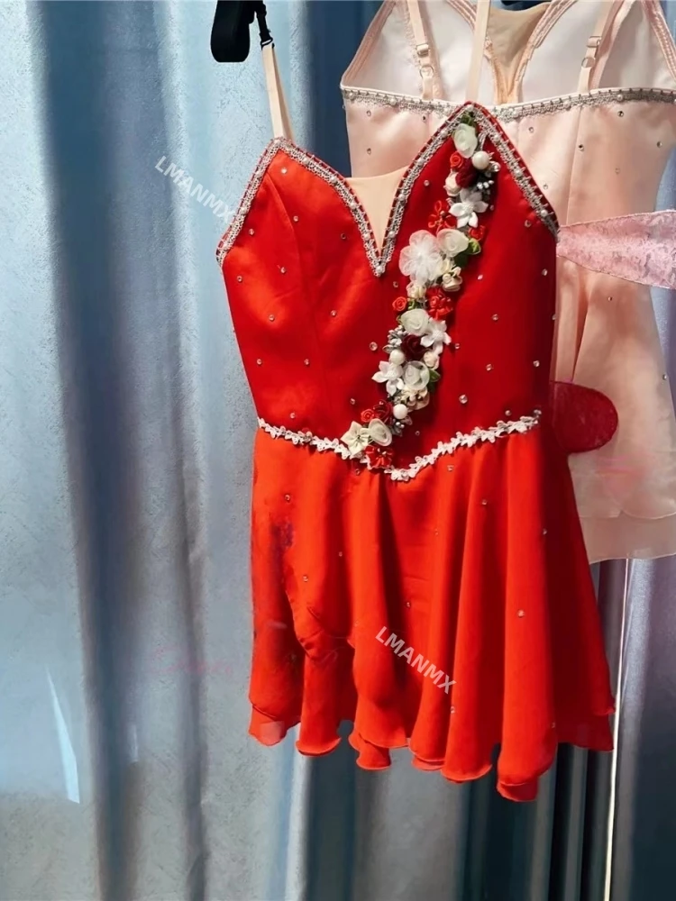 children's-ballet-costume-performance-dress-plate-skirt-short-gauze-skirt-competition-dress-performance-practice-dress