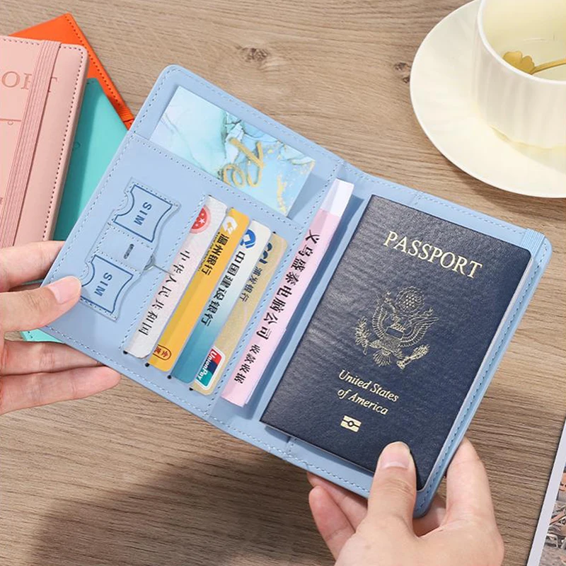 PU Leather RFID Passport Cover Waterproof ID Card Business Passport Holder Travel Multifunction Protector