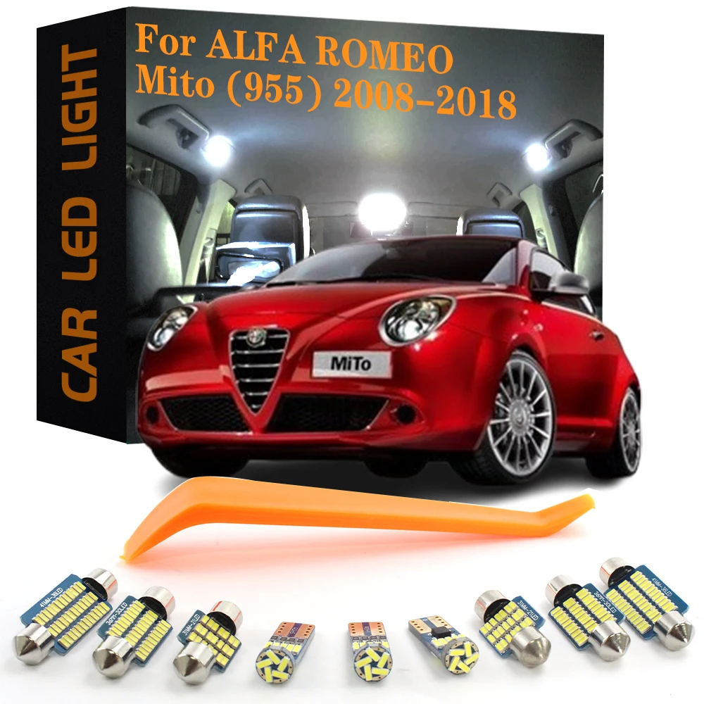 

10 шт., автомобильные аксессуары для Alfa Romeo Mito (955) 2008 2009 2010 2011 2012 2013 2014 2016 2017 2018