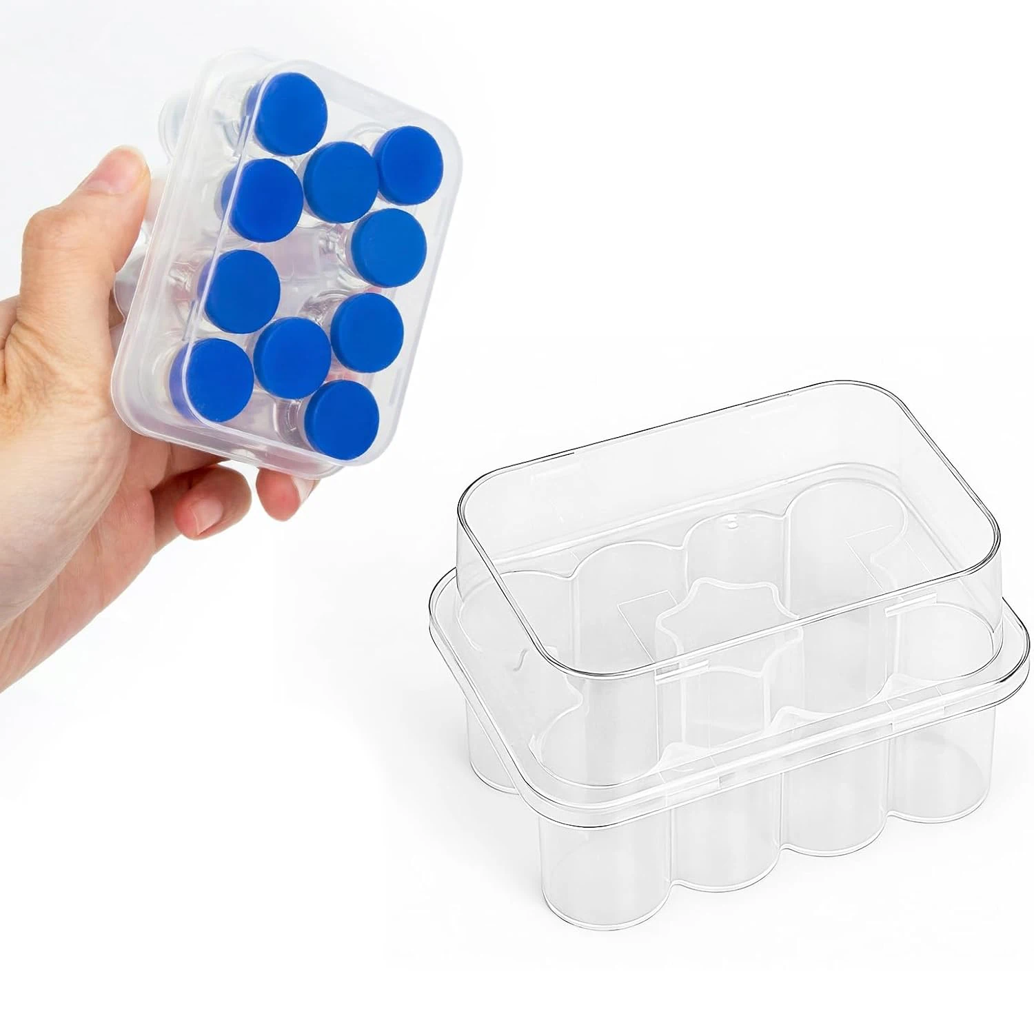 3/5/7/10ml Peptide Case for Fridge 10-Slot Insulin & Semaglutide Vial Holder for Refrigerator Diabetic Care Supplies Storage Box