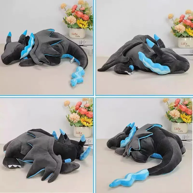 

Big Size Pokemon Sleeping Mega Charizard XY Plush Pillow Animal Charizard Stuffed Toy Bedroom Sofa Dolls Xmas Gifts for Boy