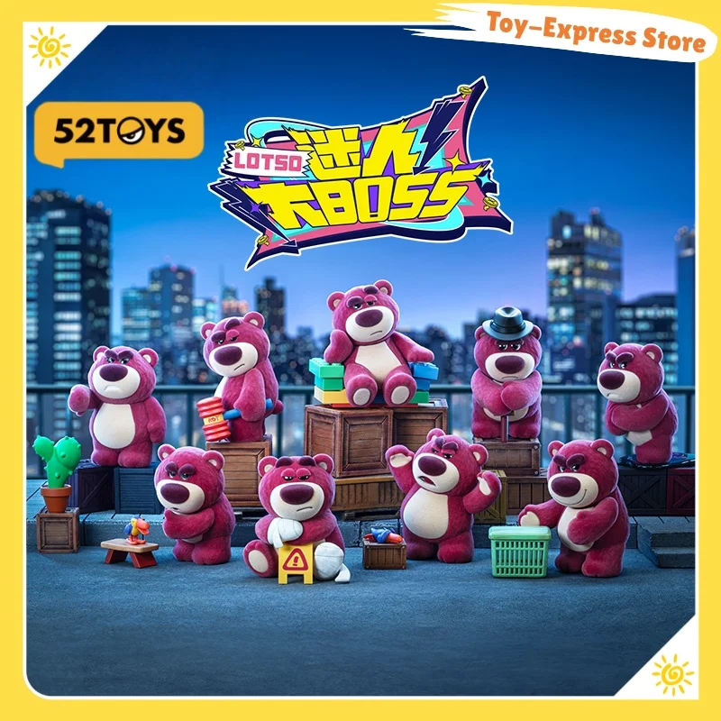 

52TOYS Blind Box Disney Lotso Toys Charming Boss Series Anime Blind Boxes Mystery Box Bear Doll Model Kids Toys Birthday Gift