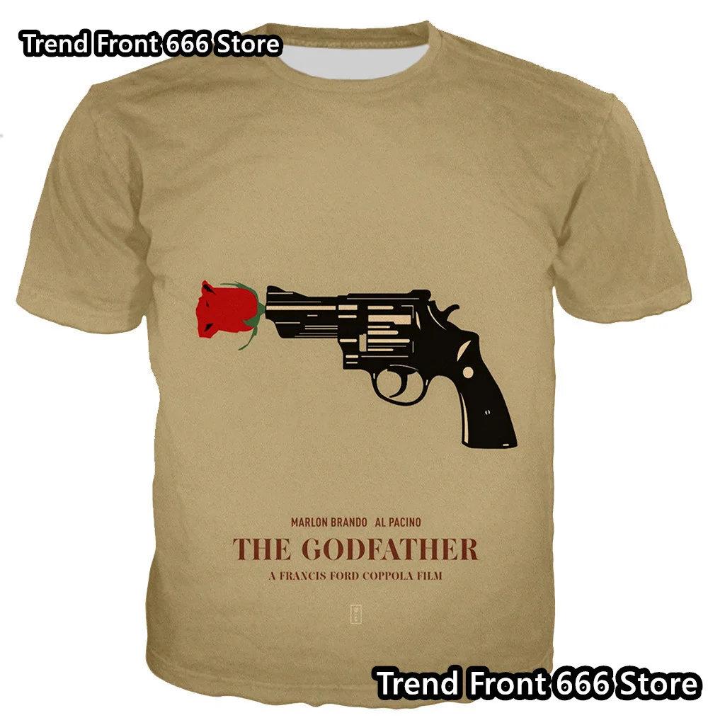 The Godfather of Classic Movies Kids And Mens Summer t shirts Boys Crewneck T-shirt Oversized Casual Family Look Tees