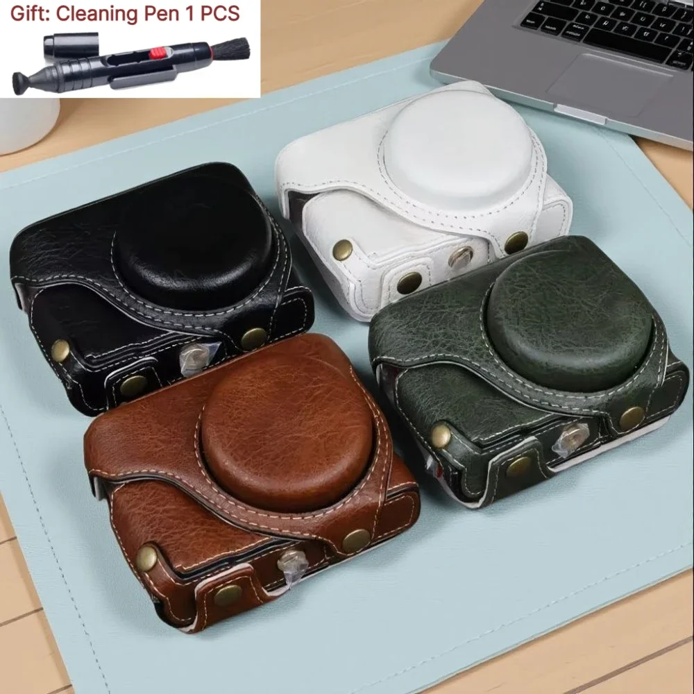 Camera case For Panasonic TZ300 ZS300 DC-TX3 PU Leather case Camera bag zs300 All-inclusive base +1 PCS Free Cleaning Pen
