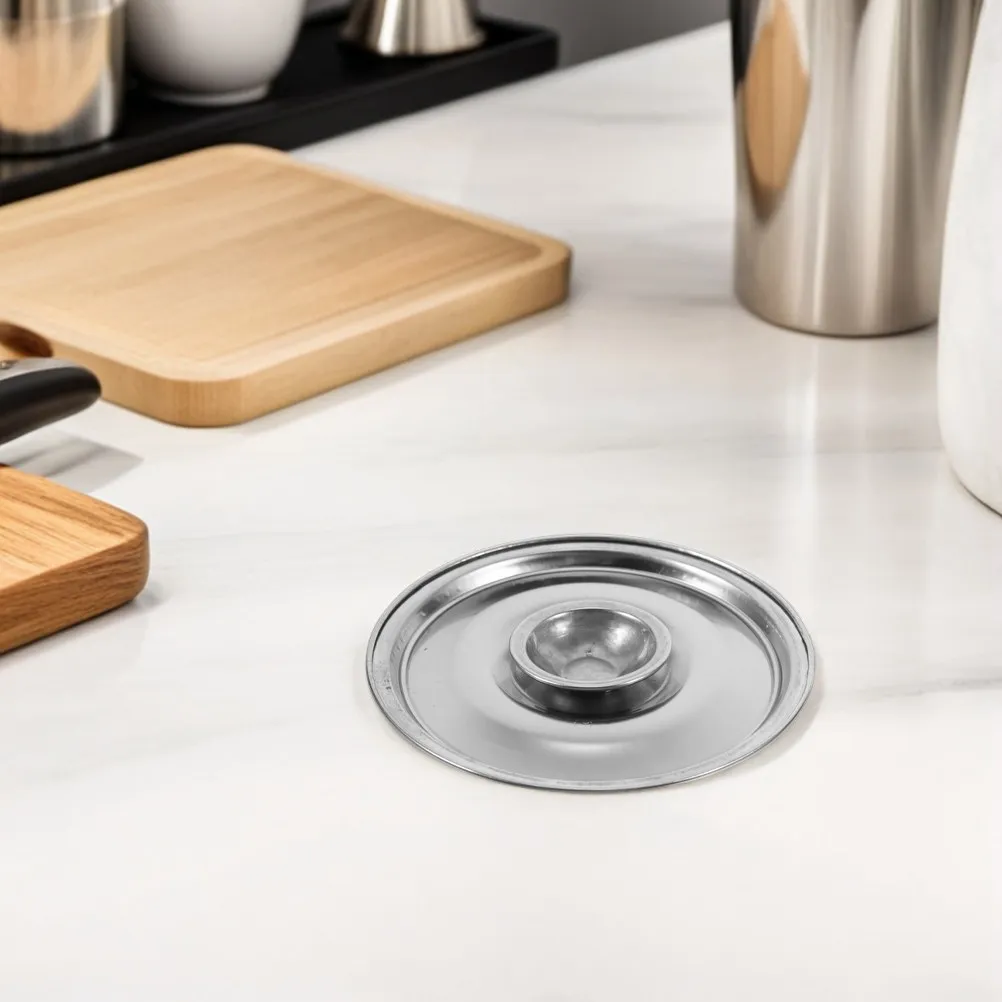 4Pcs Stainless Steel Lids for Small Pots 12Cm Versatile Pan Covers Leak Proof Heat Retaining Lid for Seasoning Pots Oil Jars