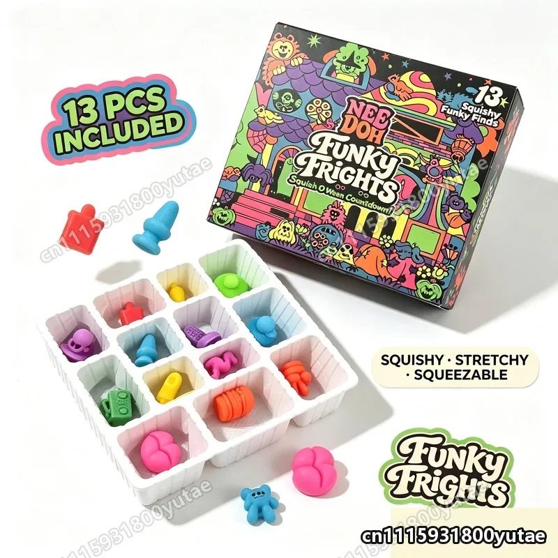 Christmas Advent Calendar Blind Box Needoh Nice Cube Squish Fidget Toy Sensory Stress Relief Anti‑Anxiety Xmas Gift