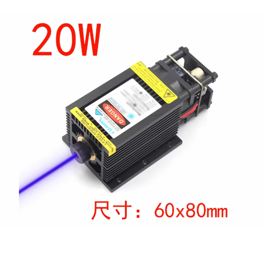 

440nm 450nm 20W/40W/60W Blue Light Engraving Laser Module 3D printer