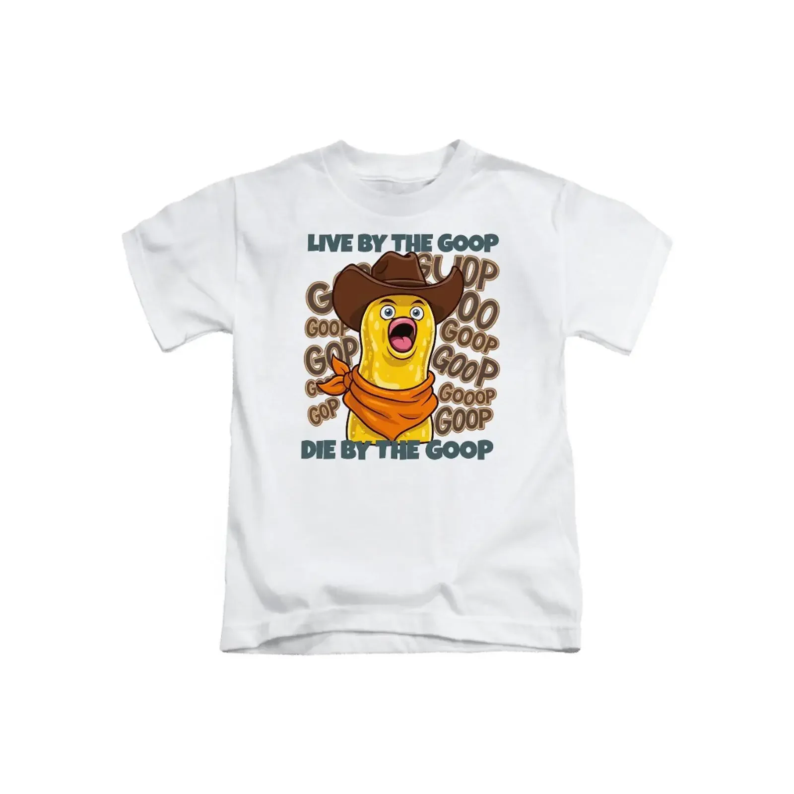Live By The Goop Die Erwachsene T Shirt Fun Peanut Meme Thema Top vintage Washed Top For Everyday Wear Unisex Slightly Casual