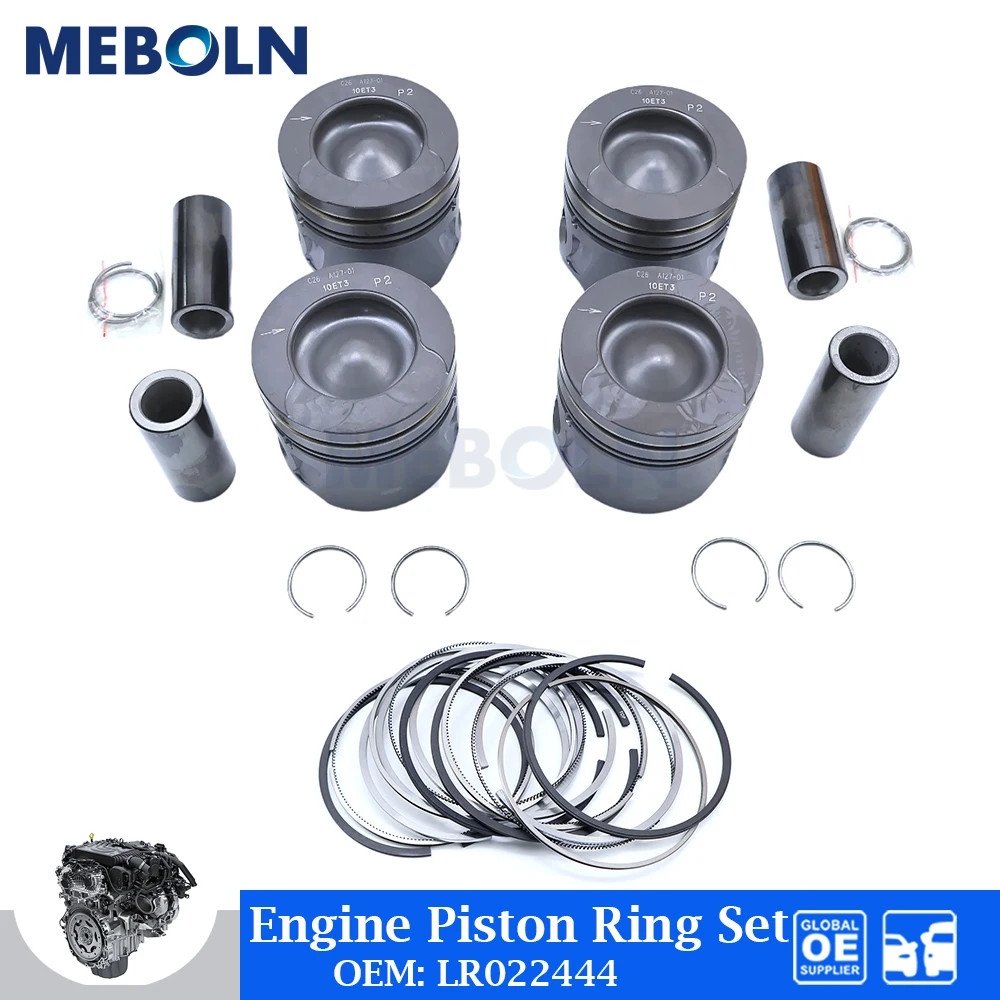 

STD 85mm Engine Piston &Piston Ring Set For Land Rover Jaguar Ford Peugeot Citroen 224DT 2.2T Diesel Car Accessories OE LR022444